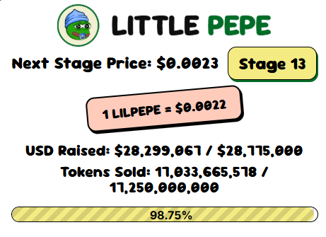Little Pepe Presale Dashboard