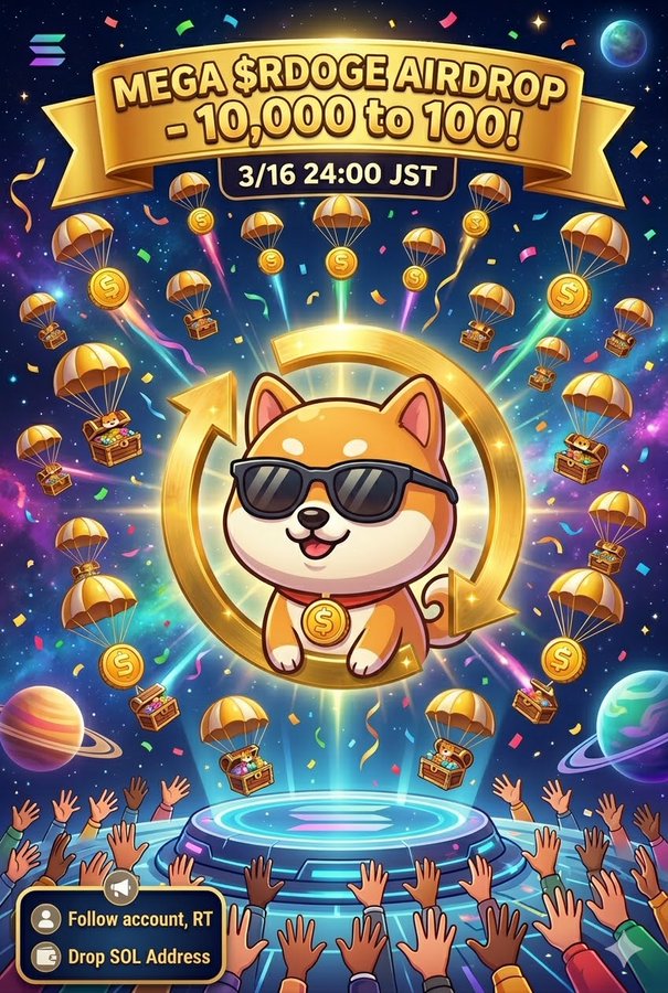 RDOGE Mega Free Crypto Airdrops Event RDOGE Mega Free Crypto Airdrops Event
