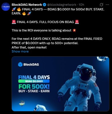 BlockDAG Presale date