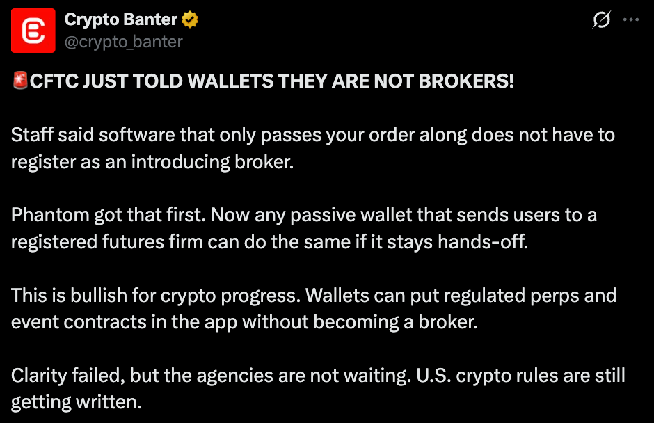 Crypto Banter official Tweet Crypto Banter official Tweet