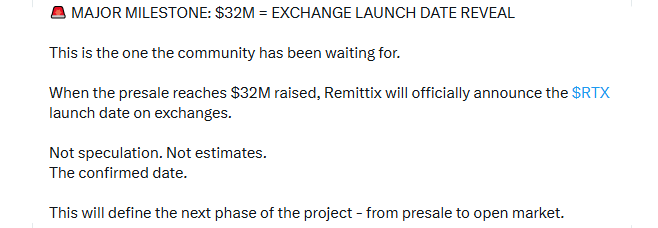 RTX Statement On RTX Launch Target RTX Statement On RTX Launch Target