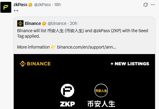 zkpass binance listing zkpass binance listing