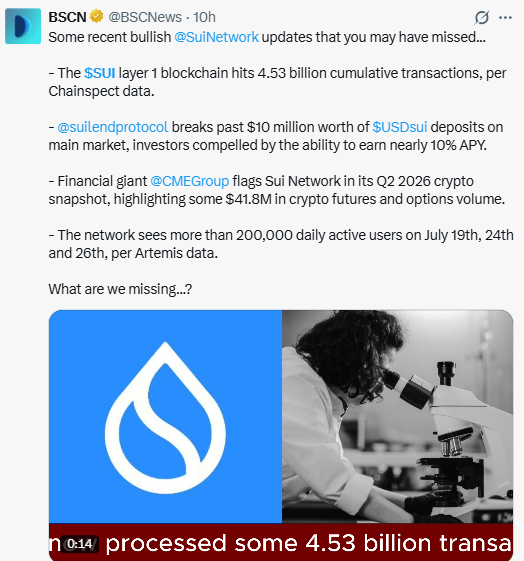Bullish Sui Network Updates You May Have Missed