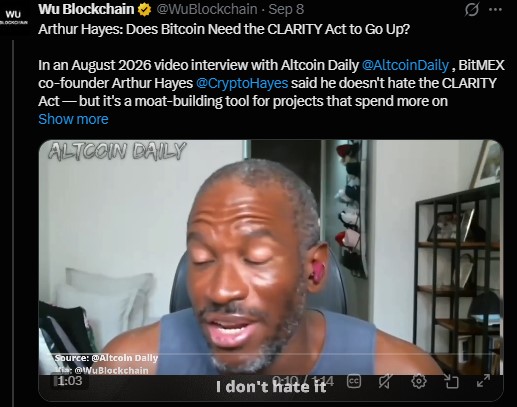 Does Bitcoin Need the Clarity Act to Rally