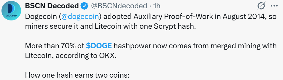 Dogecoin News: Merged Mining Claim Dogecoin News: Merged Mining Claim