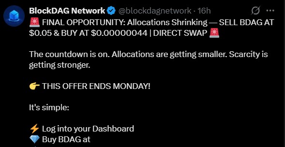 BlockDAG legacy sale 