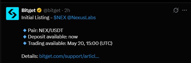 Nexus Bitget Listing Nexus Bitget Listing