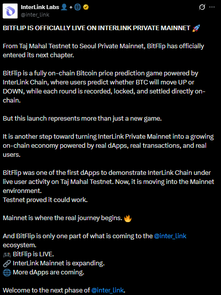Bitflip Official Tweet