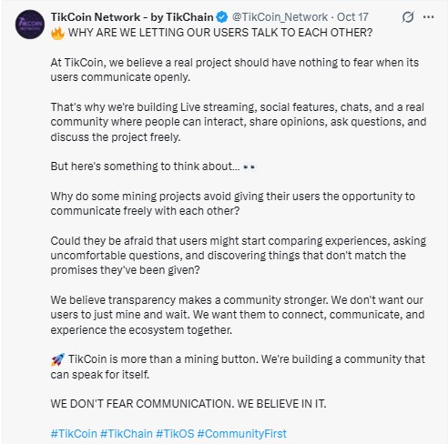 The official X post 