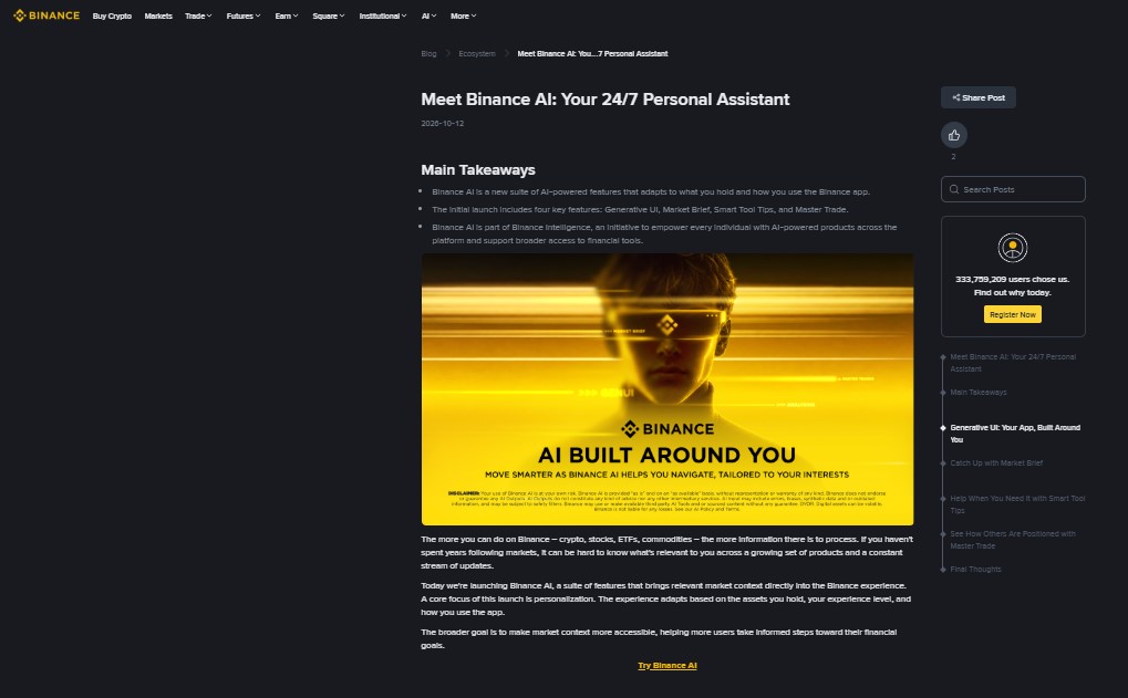 Binance AI Assistant