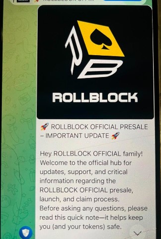 Rollblock Presale manual Verification Update