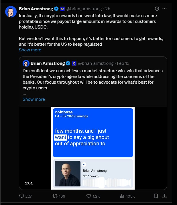 Is the Proposed U.S. Crypto Rewards Ban a Hidden Win for Coinbase?