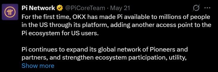 Pi Coin OKX listing