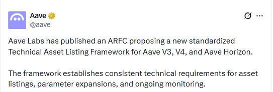Aave Asset Listing Framework