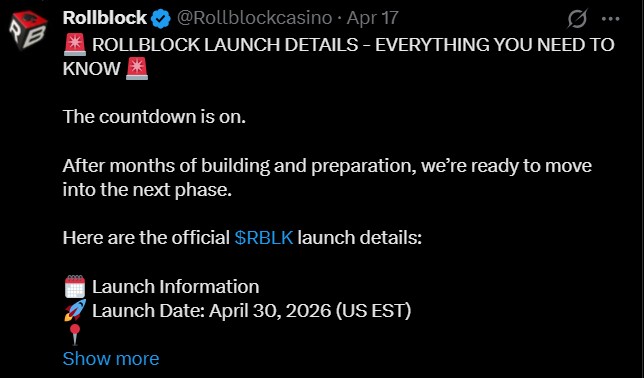 Rollblock launch date update