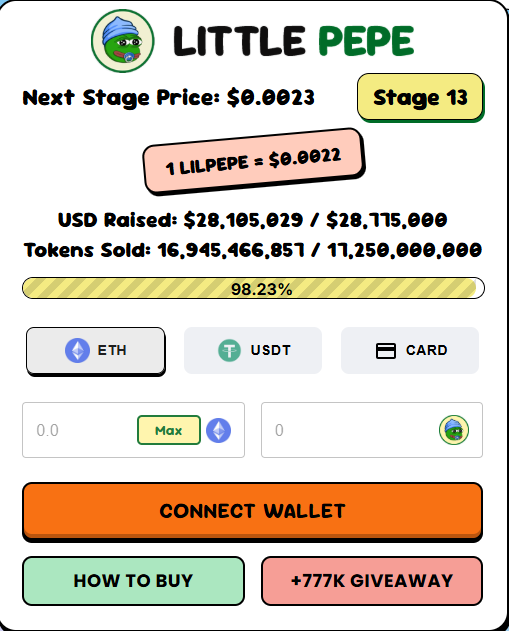 Little Pepe Presales data Little Pepe Presales data