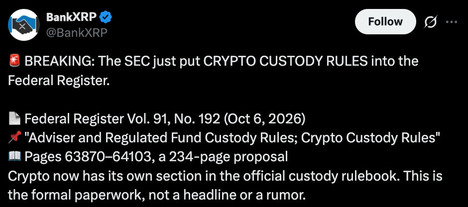 BankXRP Official Tweet