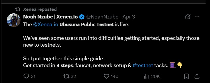 Xenea wallet Latest Testnet Problems