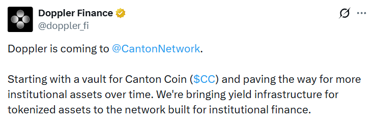 Doppler Canton integration