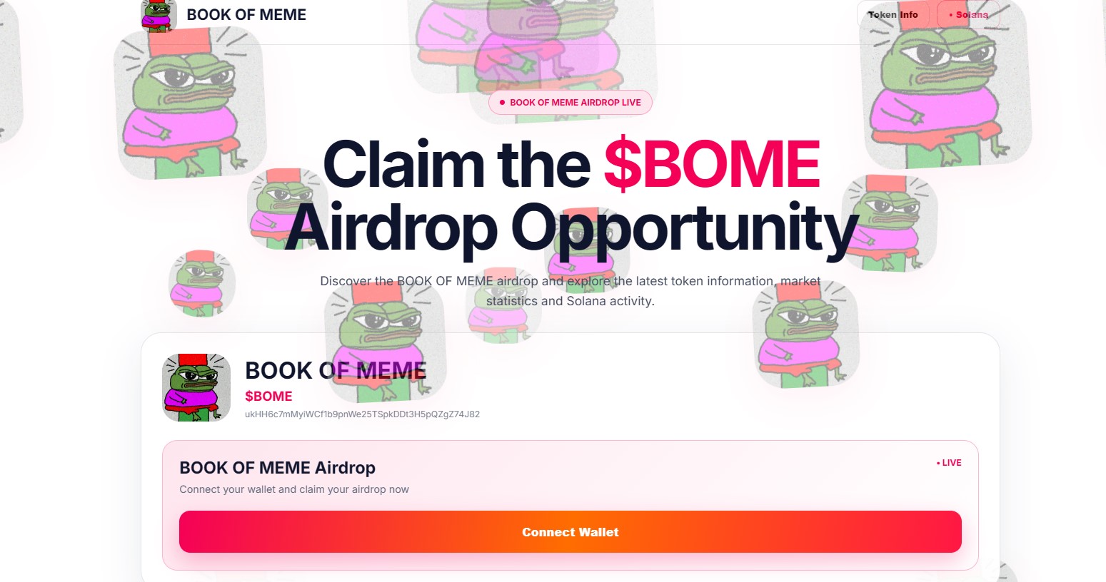 A live airdrop announcement A live airdrop announcement