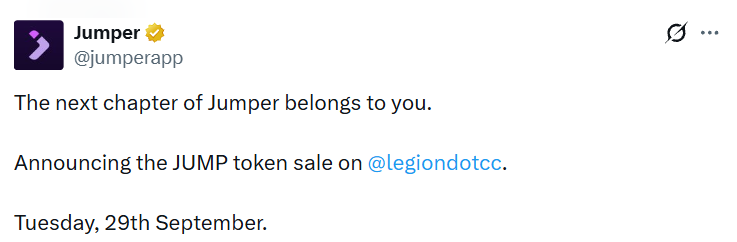 jumper token sale details jumper token sale details