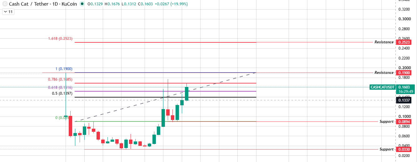 Daily Chart Analysis of Cashcat Daily Chart Analysis of Cashcat