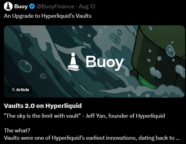 Hyperliquid Vaults Update