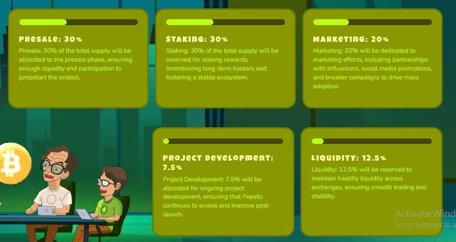 Pepeto tokenomics