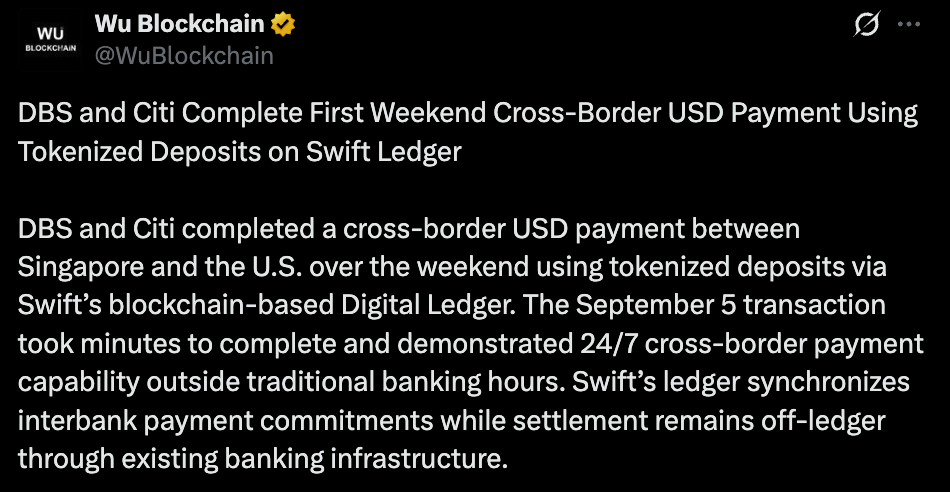 Wublockchain Official Tweet