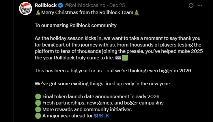Rollblock Launch Date Announcement in Q1 2026