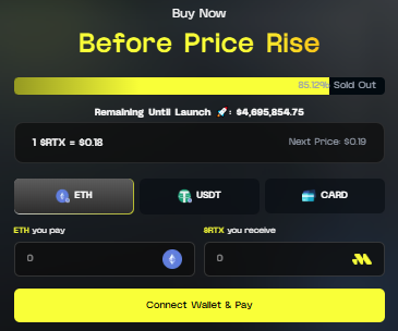 RTX Presale & Bonus Snapshot