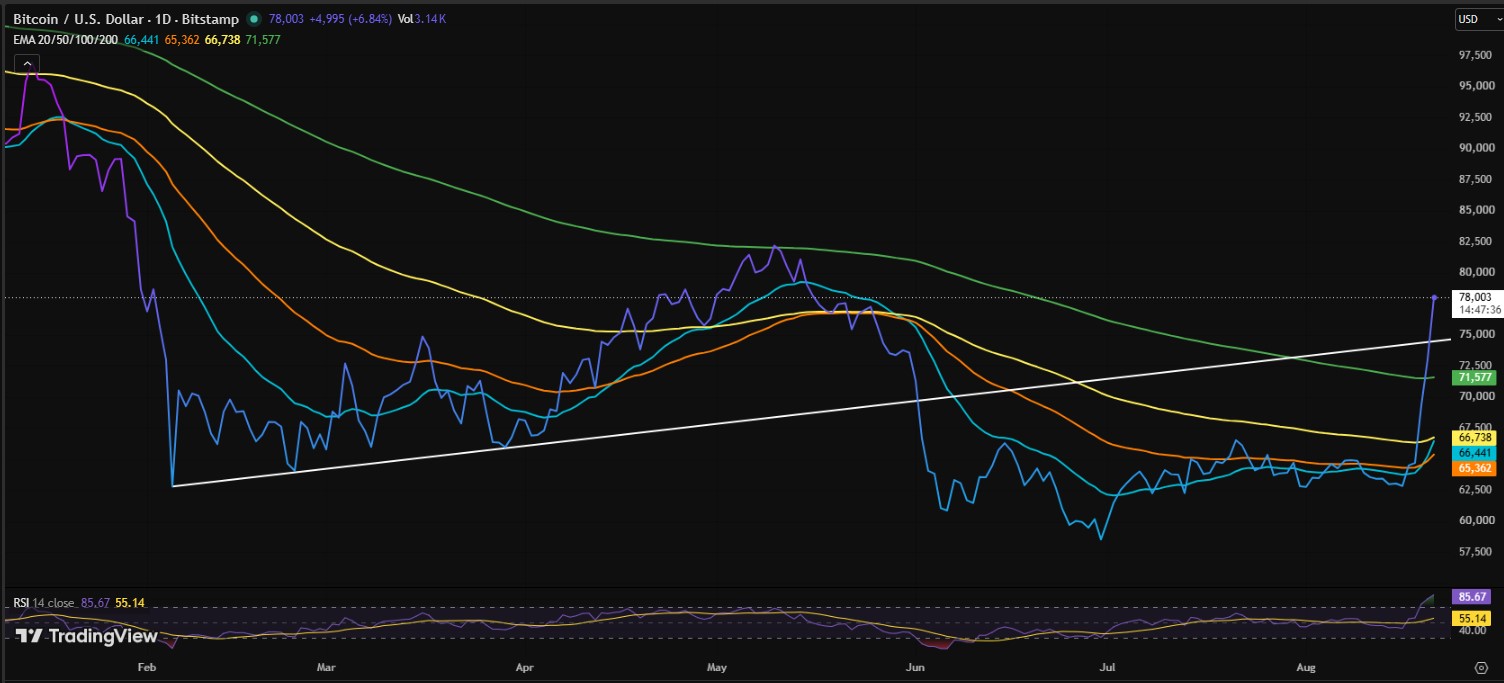 BTC/USDT Price Chart