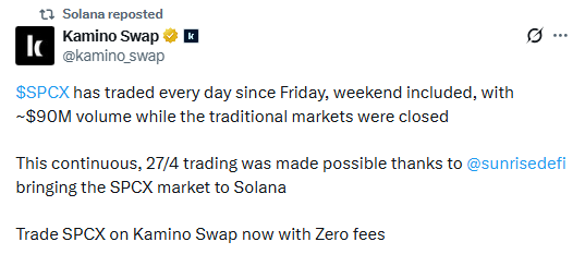 Kamino swap hints about joining solana after spacex Kamino swap hints about joining solana after spacex