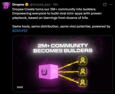 Dropee create builders