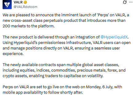 Perps on VALR launches on the web on Monday, 6 July Perps on VALR launches on the web on Monday, 6 July