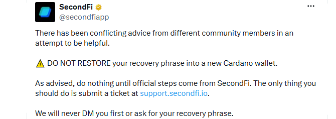 SecondFi Hack Wallet Connect Update SecondFi Hack Wallet Connect Update