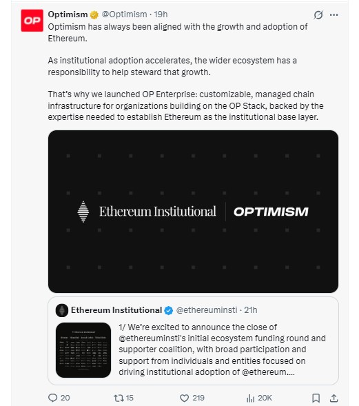 Optimism just announced OP Enterprise