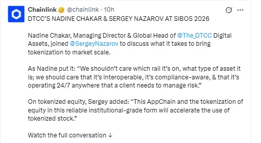  per Chainlink X post