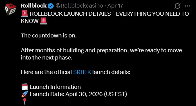 Rollblock listing date update