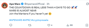 less than four days to go tweet