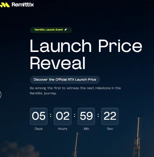 Remittix RTX launch price reveal countdown