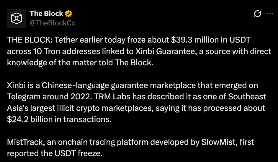 The Block Official tweet The Block Official tweet
