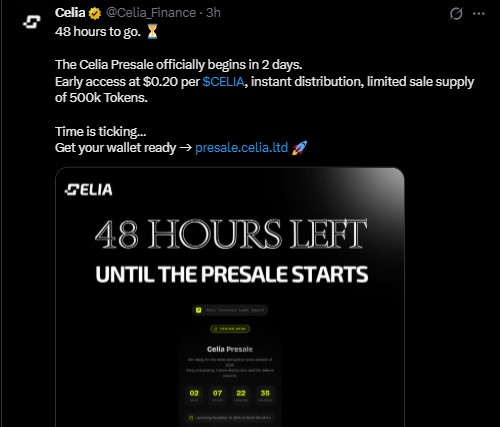 Celia Finance Presale Dec 10