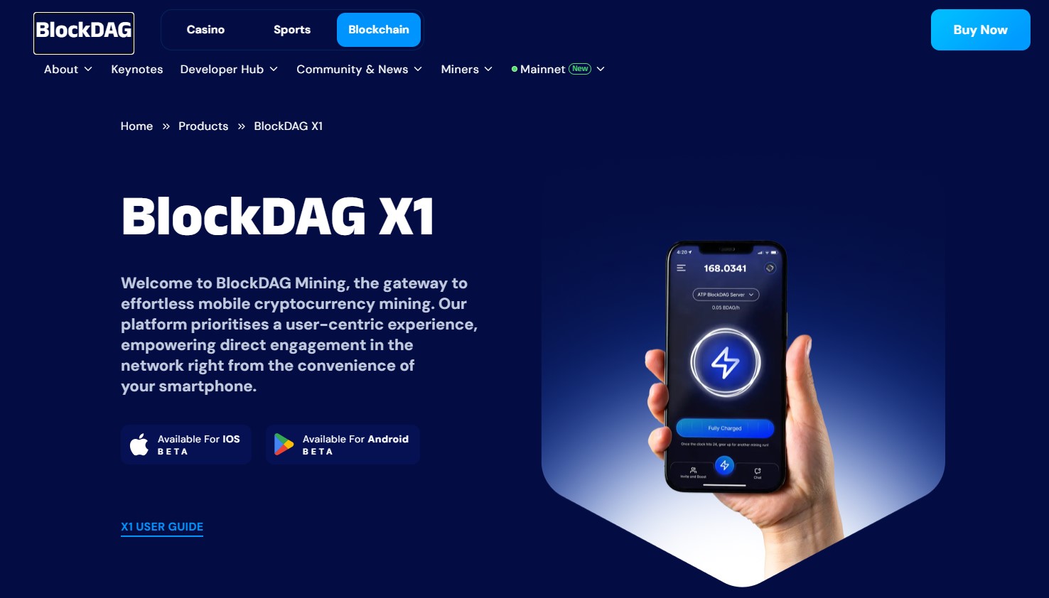 BlockDAG X1 Miner App