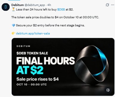 Less than 24 hours remain to buy DEB at $2
