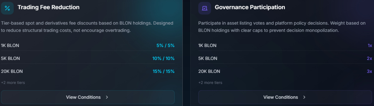Blonex token utility screenshot from official website Blonex token utility screenshot from official website
