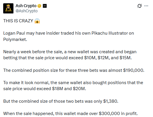 logan paul sells pokemon card