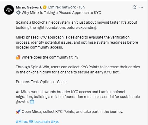 An official Mirex X post An official Mirex X post