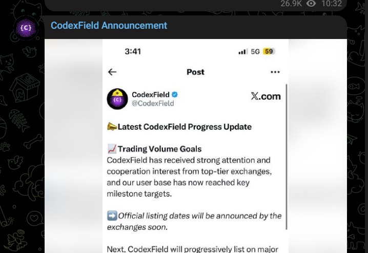 CODEX System Upgrade and Maintenance.