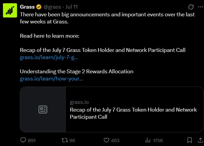 Grass Airdrop Season 2 News Today Grass Airdrop Season 2 News Today